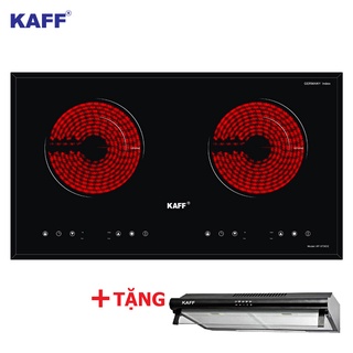 Bếp hồng ngoại đôi KAFF KF-073CC - HÀNG NHẬP MALAYSIA + TẶNG Máy hút mùi bếp
