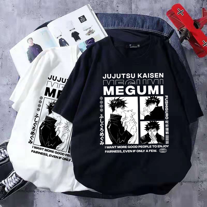 HOT🔥 Áo Phông Jujutsu Kaisen Megumi Anime  mẫu mới cực chât