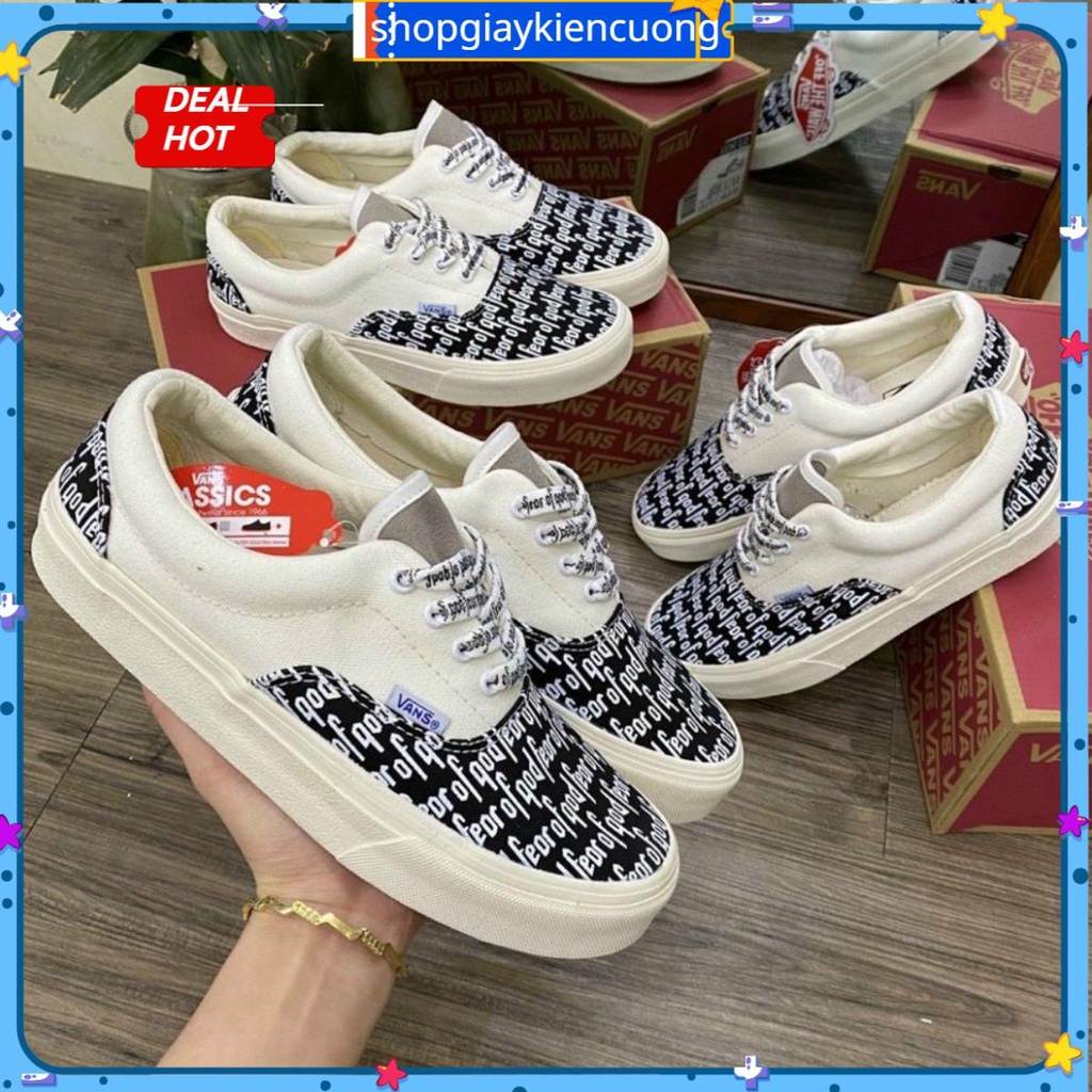shopgiaykiencuongGiày thể thao van FOG buộc dây, giày bata van FOG classic nam nữ full boxbill