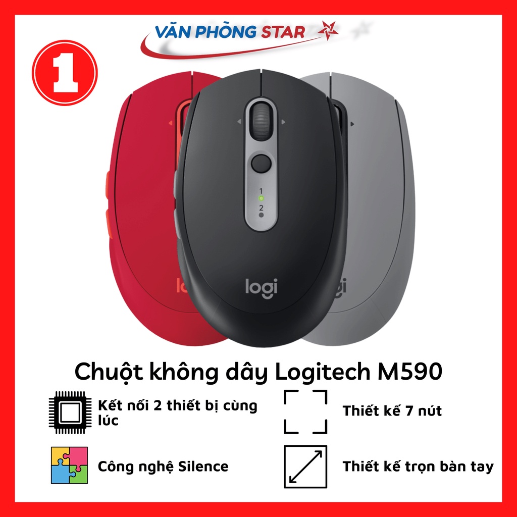 Chuột không dây Logitech M590 Wireless Bluetooth