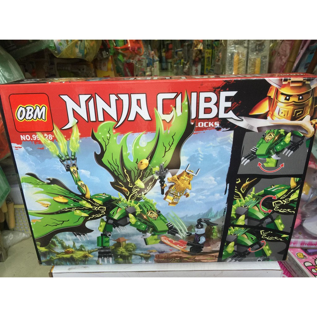 Ninjago_Lego Ninja Rồng Xanh Lá siêu Cấp Chiến Đấu(237 mảnh)
