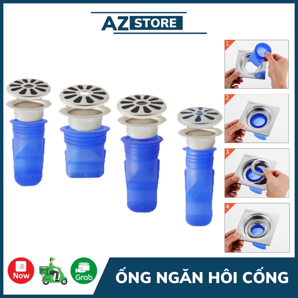 Bộ Ống Chặn Mùi Hôi Thối Cống, Ngăn Mùi Lỗ Thoát Sàn 4 Kích Cỡ - AZ Store