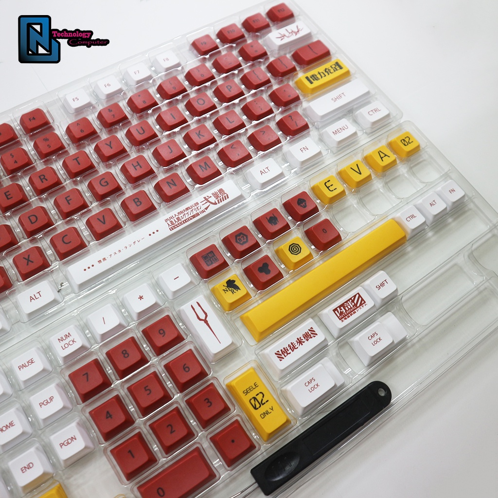 Keycap Kiểu XDA Gundam No.2 Chất Liêu PBT 124 Phím Dành Cho Layout 61/