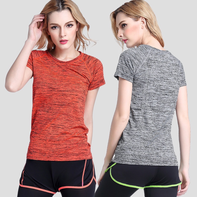 Áo thun tập Gym Yoga nữ vải dầy dặn, co giãn thoải mái, ôm body siêu tôn dáng C01
