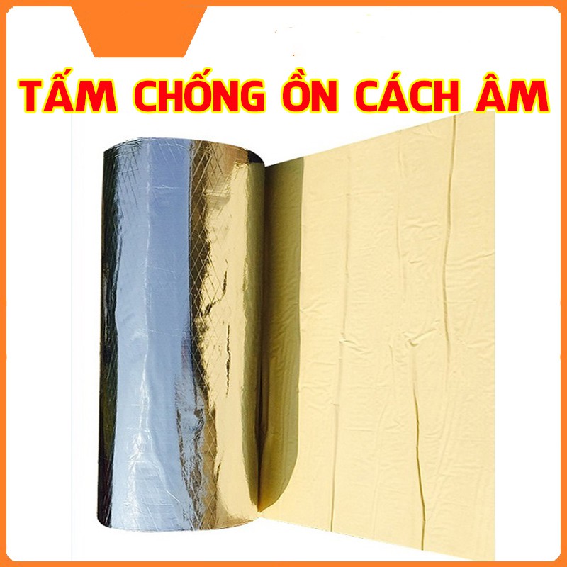 Tấm chống ồn cách âm ô tô, xe hơi có keo dán sẵn tiện lợi kích thước dài 1m rộng 1m dày 10mm