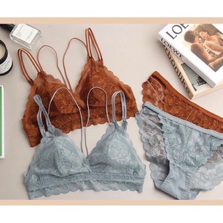 bộ đồ lót mút mỏng không gọng có dây đeo cực tôn vòng 1