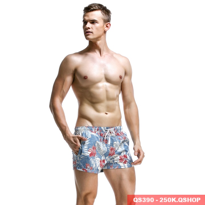Quần short đi biển hoa lá QS318-QS372-QS373-QS376-QS389-QS390-QS391-QS395