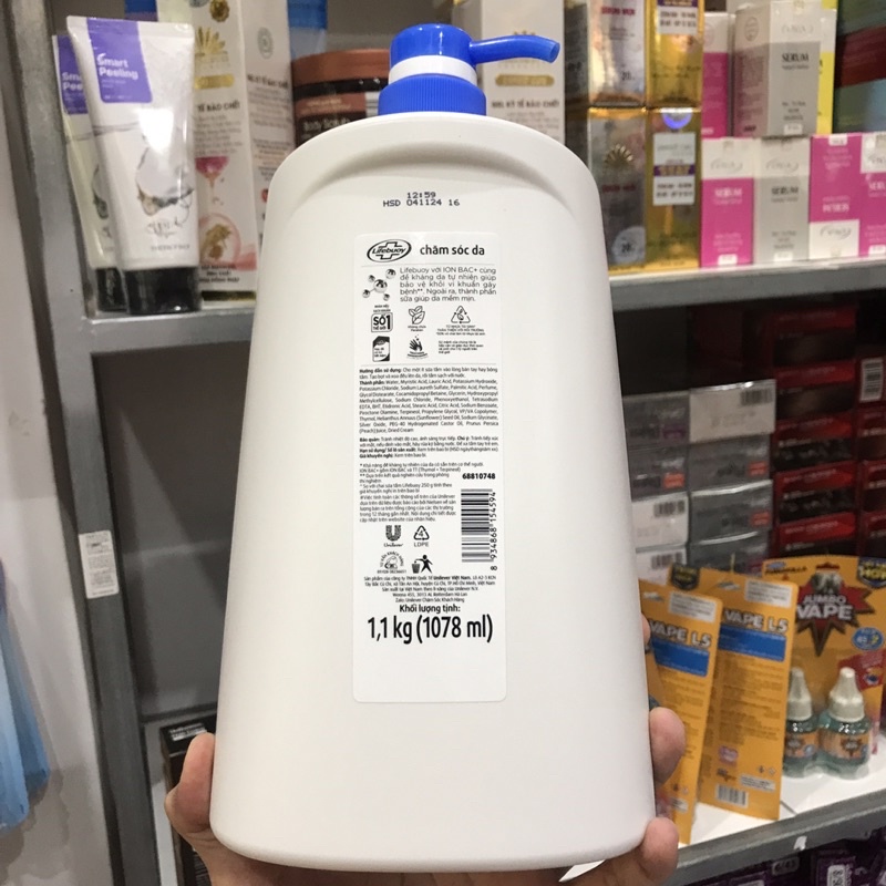 Sữa tắm bảo vệ khỏi vi khuẩn Lifebuoy bảo vệ vượt trội 10 1.078 lít