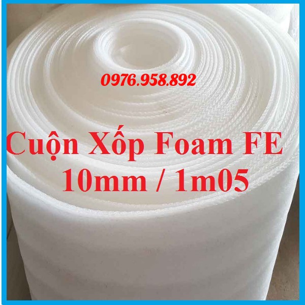 1M Tấm Xốp PE Foam Dày 10mm/ 10ly Bọc Gói Hàng GIAO NGẪU NHIÊN 2 MÀU XÁM TRẮNG