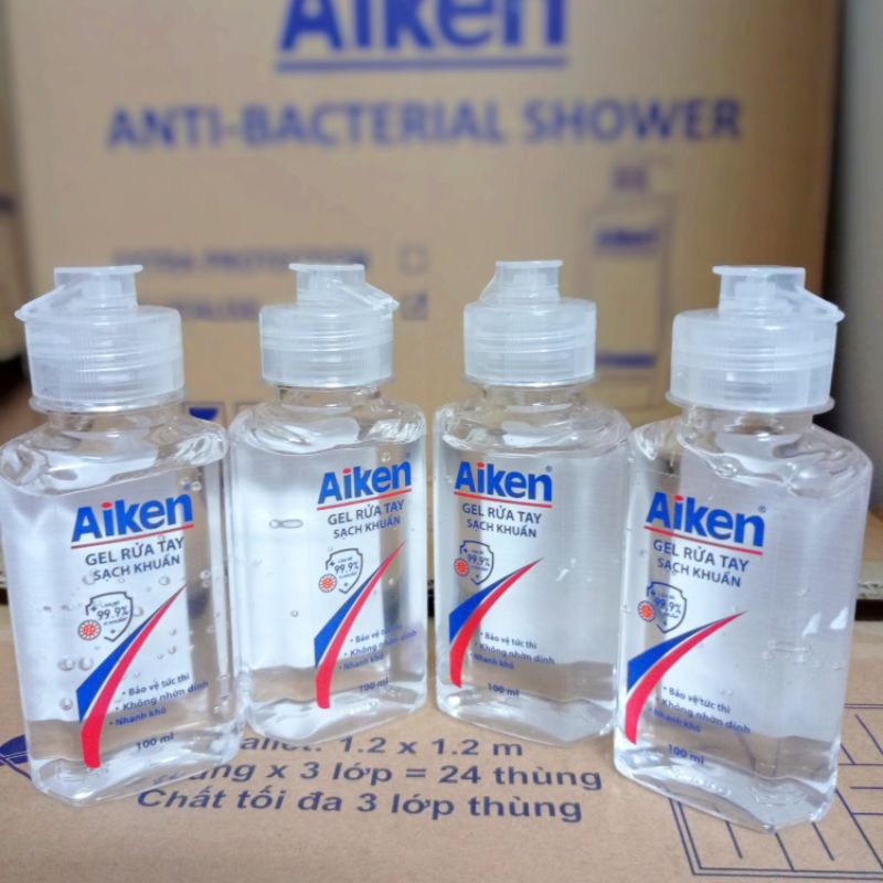 Gel rửa tay khô Aiken diệt khuẩn 100ml
