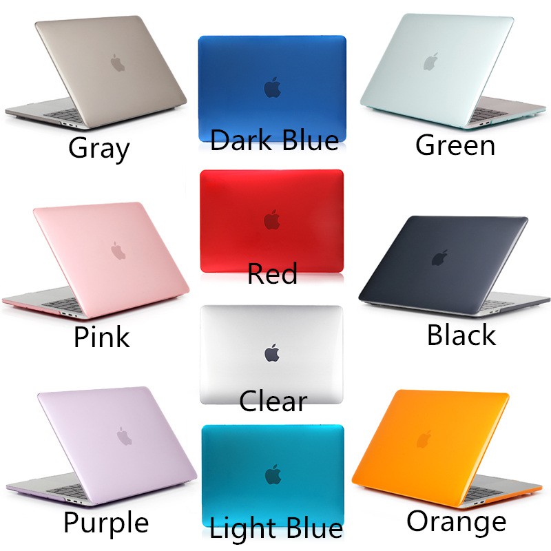 Ốp bảo vệ chất liệu cứng màu trơn bảo vệ cho Macbook Pro Air Retina 11 12 13 15 Inch