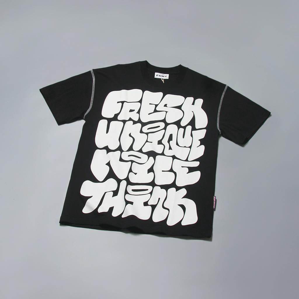 Áo Thun Tay Lỡ Unisex FUNT SLOGAN ONTHECLOUD BASIC