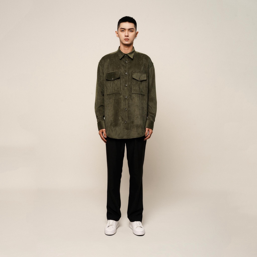 Áo Sơ Mi Dài Tay Cổ Đức Nam Nhung Tăm UNICUS Pierre Shirt | BigBuy360 - bigbuy360.vn