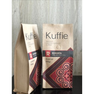1kg cà phê bột rang mộc 100% robusta