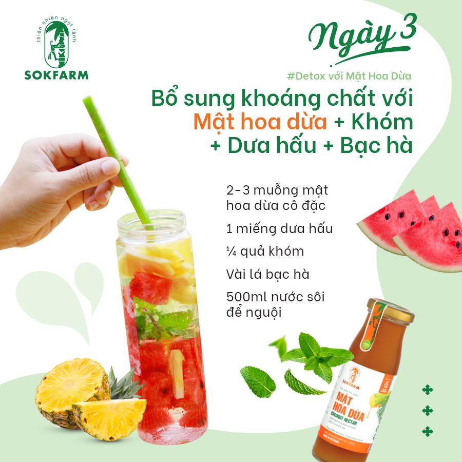 Mật Hoa Dừa SokFarm 700Gr Tăng Cường Sức Khỏe