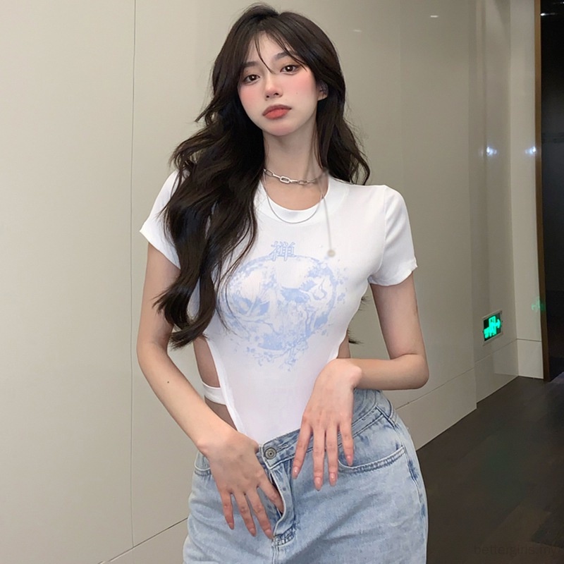 Jumpsuit Tay Ngắn Hoạ Tiết Hoa Thiết Kế Khoét Quyến Rũ | BigBuy360 - bigbuy360.vn