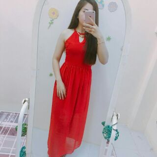 Đầm Maxi Voan Kèm Ảnh Thật