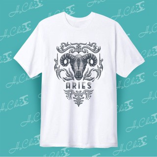 Áo thun Cung BẠCH DƯƠNG (Aries) - CUNG HOÀNG ĐẠO mẫu 2 - Vải Dày Mịn - MAY Dây Cổ Cao Cấp ( có Hình Thật )
