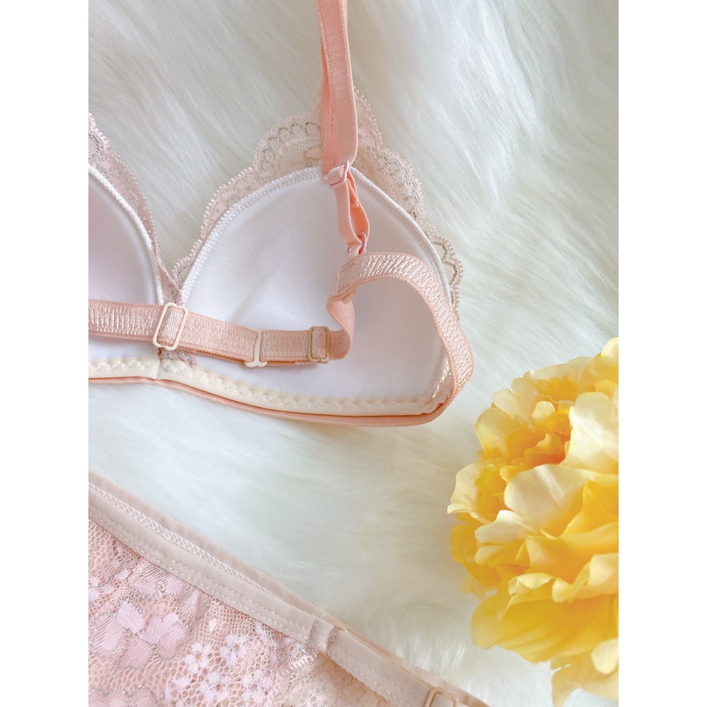 [SET BRA KÈM CHÍP ][MÚT MỎNG ] Áo ngực nữ dạng ren quyến rũ - Kellywang