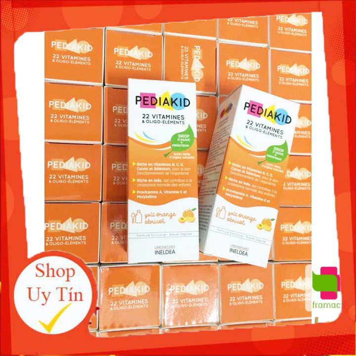 Vitamin tổng hợp  cho trẻ nhỏ từ 6 tháng tuổi Pediakid 22 Vitamins & Minerals, Pháp