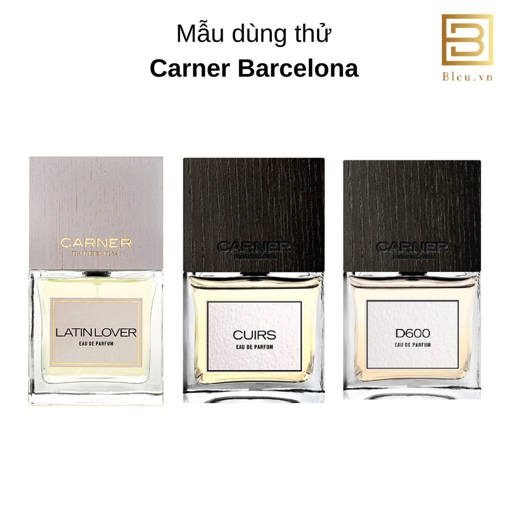 Mẫu thử nước hoa unisex Carner Barcelona Latin Lover - Carner Barcelona Cuirs - Carner Barcelona D600