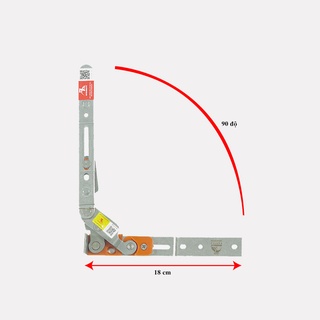 Bản lề a inox 304 | siêu tải trọng | cánh mở 90° sát khung