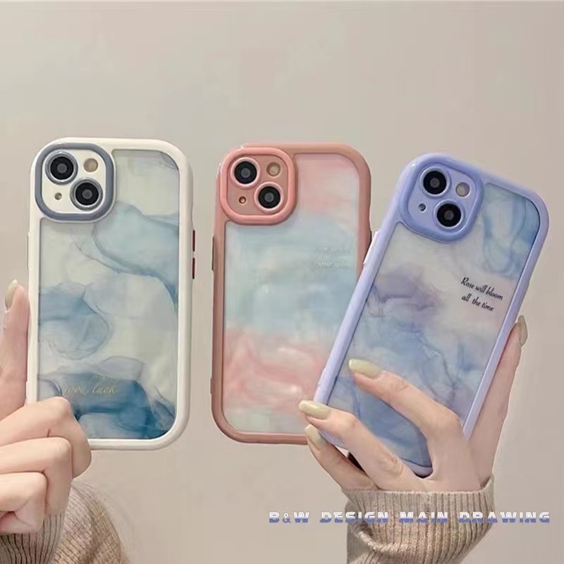 Ốp Điện Thoại Acrylic Trong Suốt Chống Sốc 2 Trong 1 Cho iPhone 13 12 11 Pro MAX IX XS MAX XR