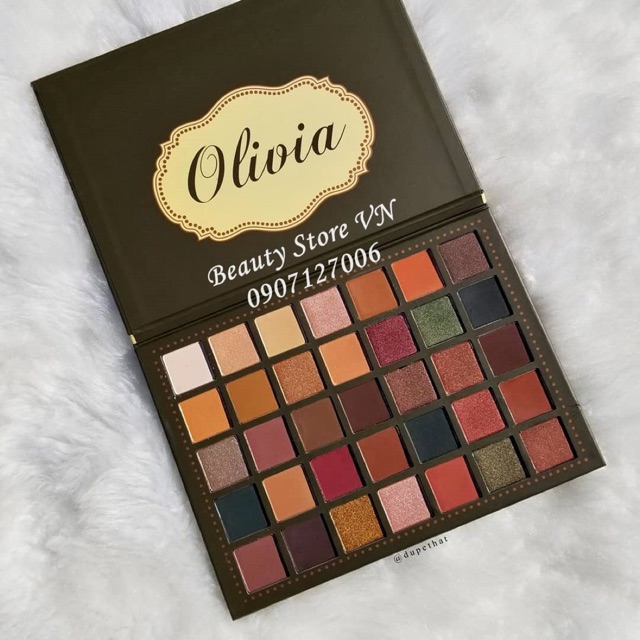 Bảng Phấn Mắt Olivia Màu Lì Ánh Kim  [Tặng 1 Chì Kẻ Mắt Waterproof 50k] | BigBuy360 - bigbuy360.vn