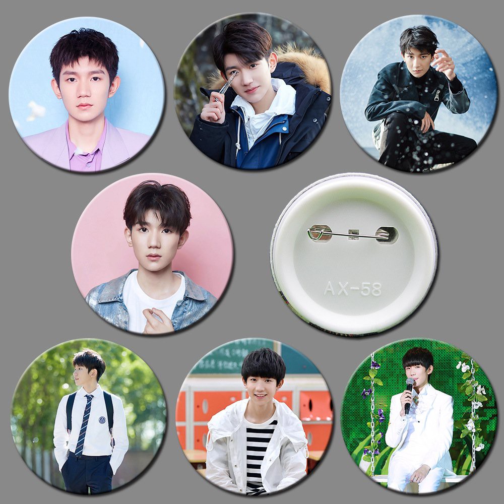 Huy hiệu cài áo IN HÌNH Vương Nguyên TFBoys dễ thương tiện lợi