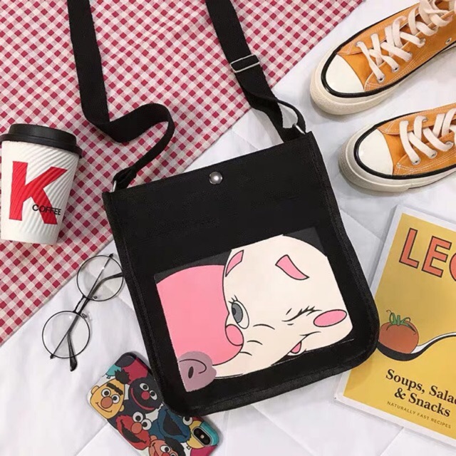 Túi tote đeo chéo size nhỏ ulzzang (có sẵn)