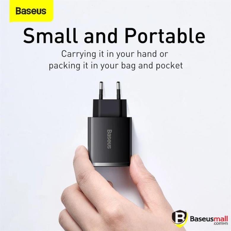 Cốc sạc nhanh siêu nhỏ gọn Baseus Compact Quick Charger 30W