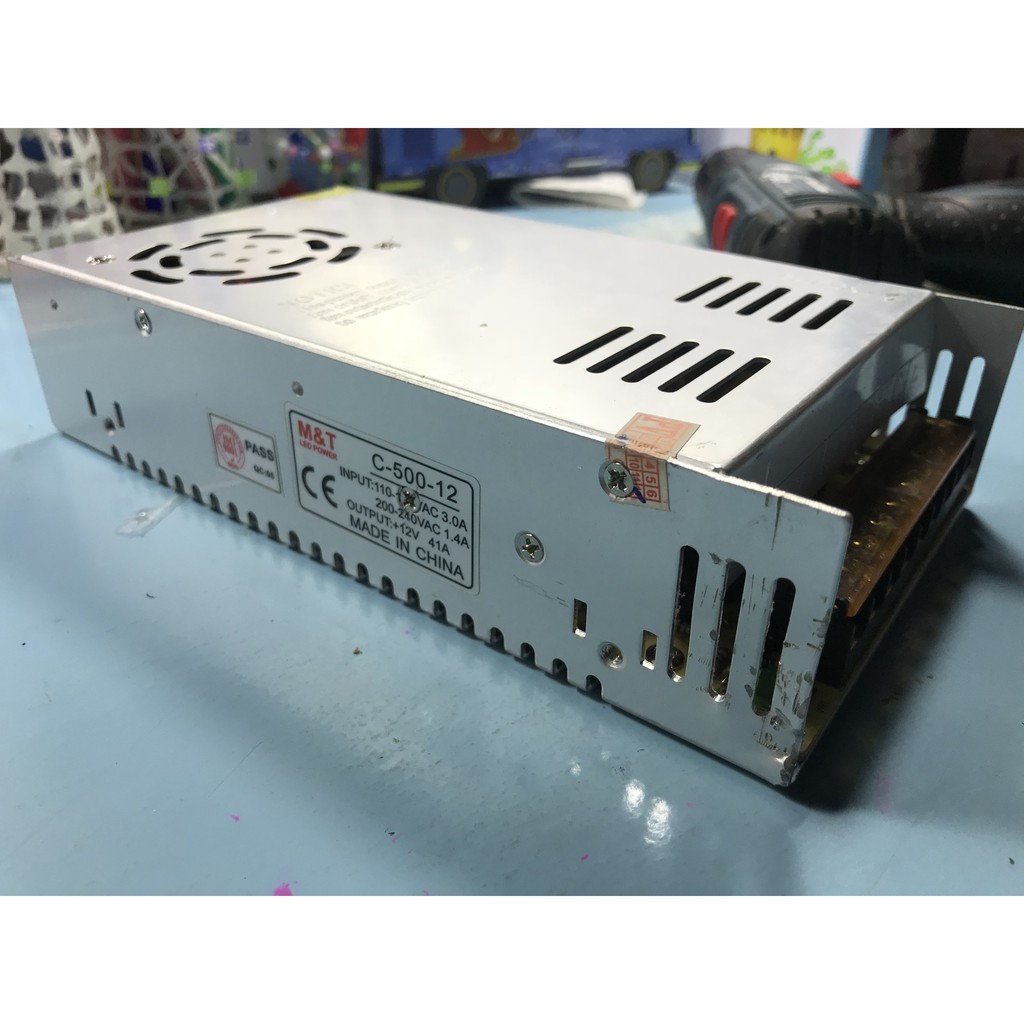 Nguồn tổ ong 12V 40~ 41A 42A - 492W(quạt) Cũ