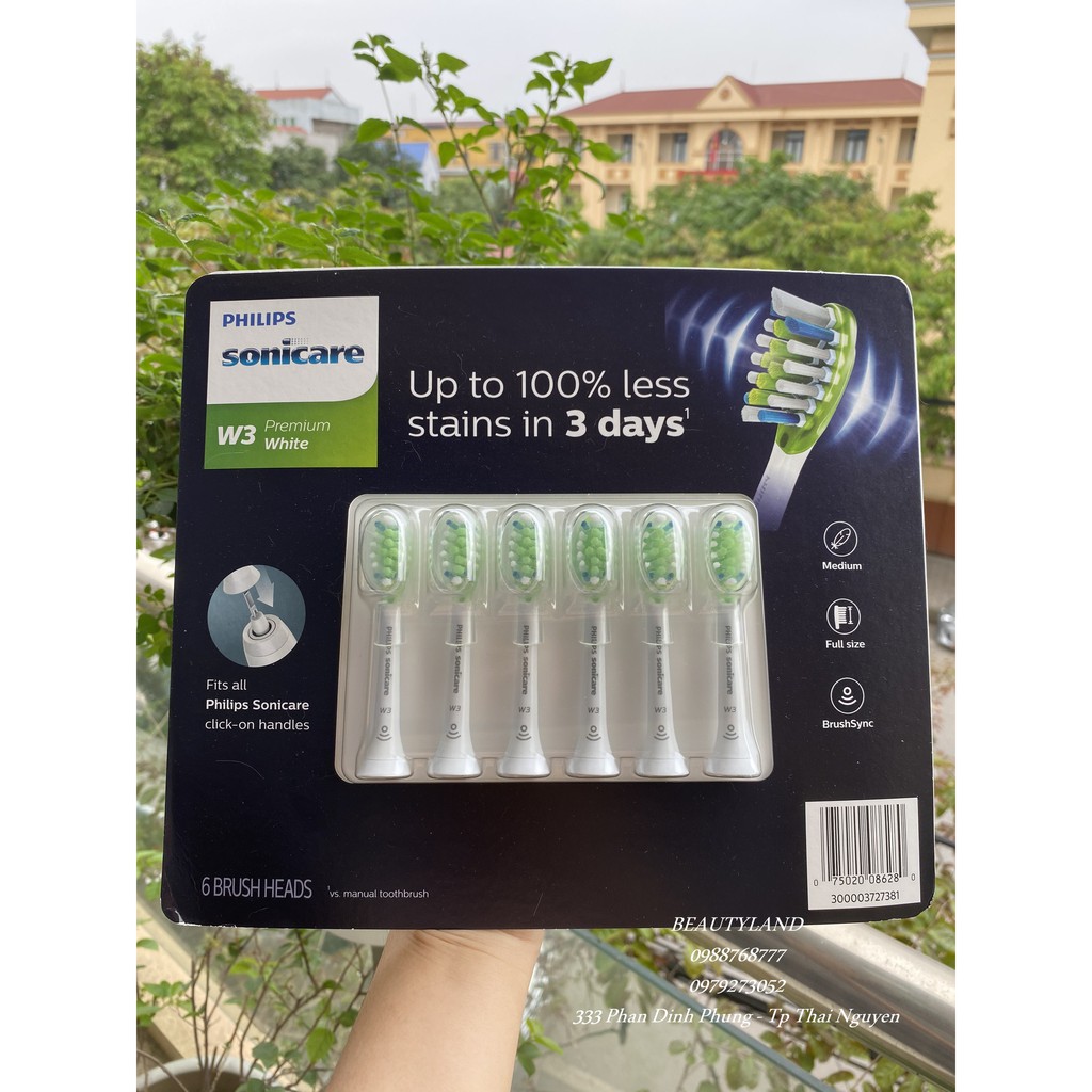 Đầu bàn chải điện Philips Sonicare C2,C3, G2, W ,W3  CAO CẤP loại bỏ mảng bám