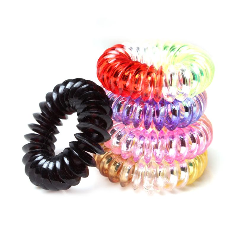 Dây Buộc Tóc Dạng Xoắn Ốc Bằng Nhựa Dành Cho Nữ YOUYO