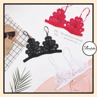 Áo bralette ren xuyên thấu quyến rũ - áo lót không gọng, không mút sexy A012