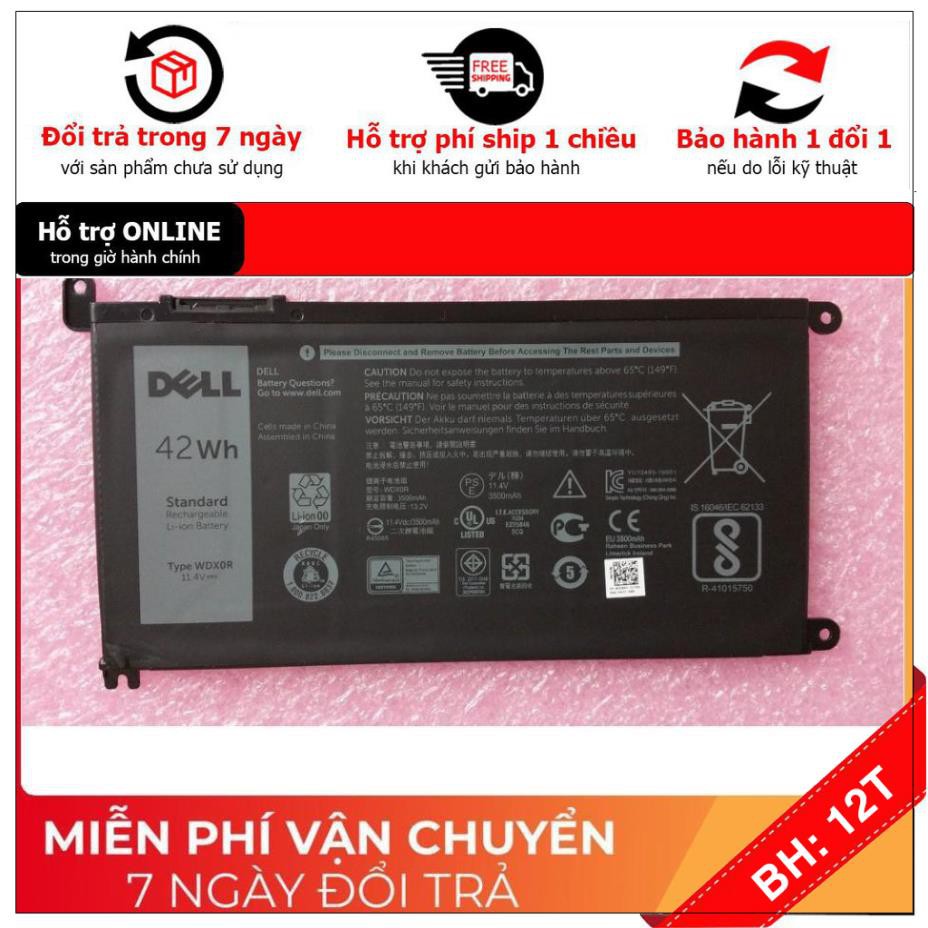 [BH12TH] ⚡️[Pin zin] Pin Laptop Dell Inspiron 5368 5378 5379 7368 7378 WDX0R