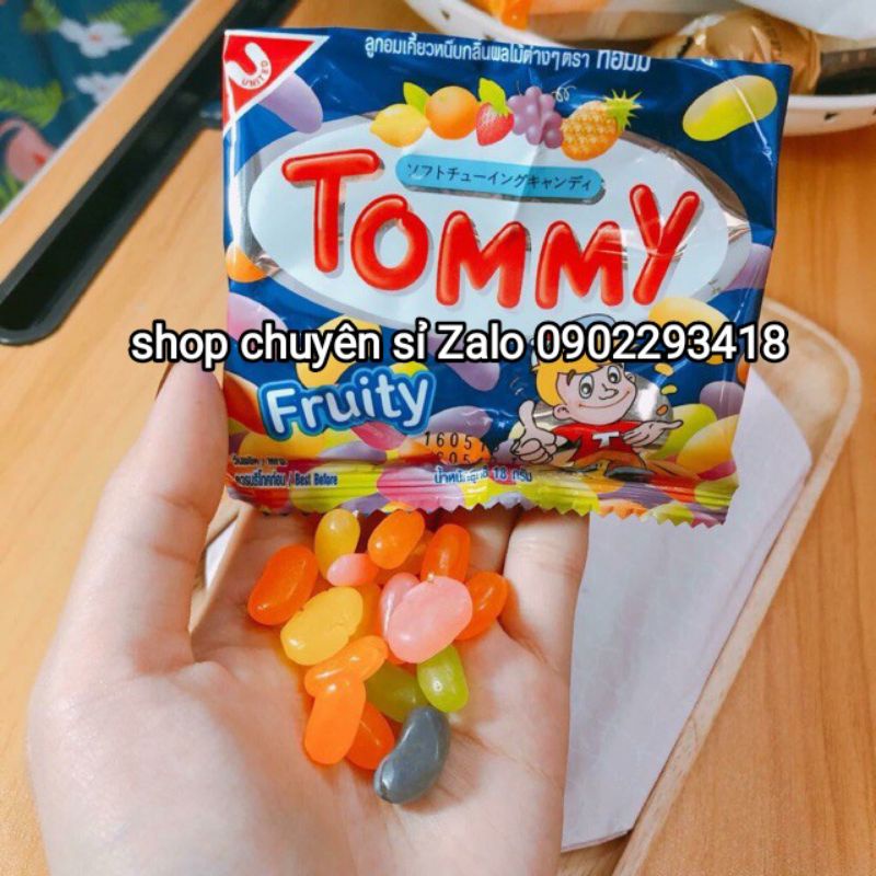 Kẹo Dẻo Tommy Hương Trái Cây Bịch 24 Gói