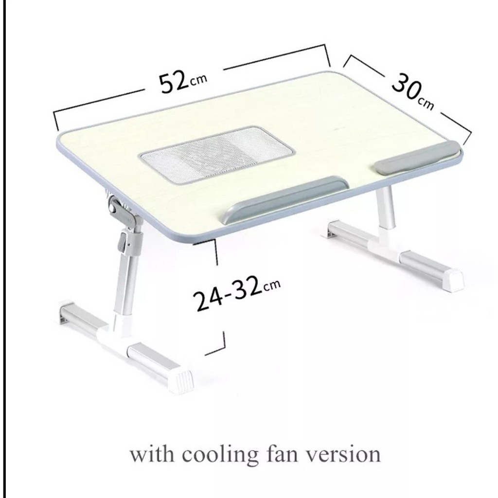 Bàn học laptop , đọc sách gấp gọn 180 độ có quạt tản nhiệt