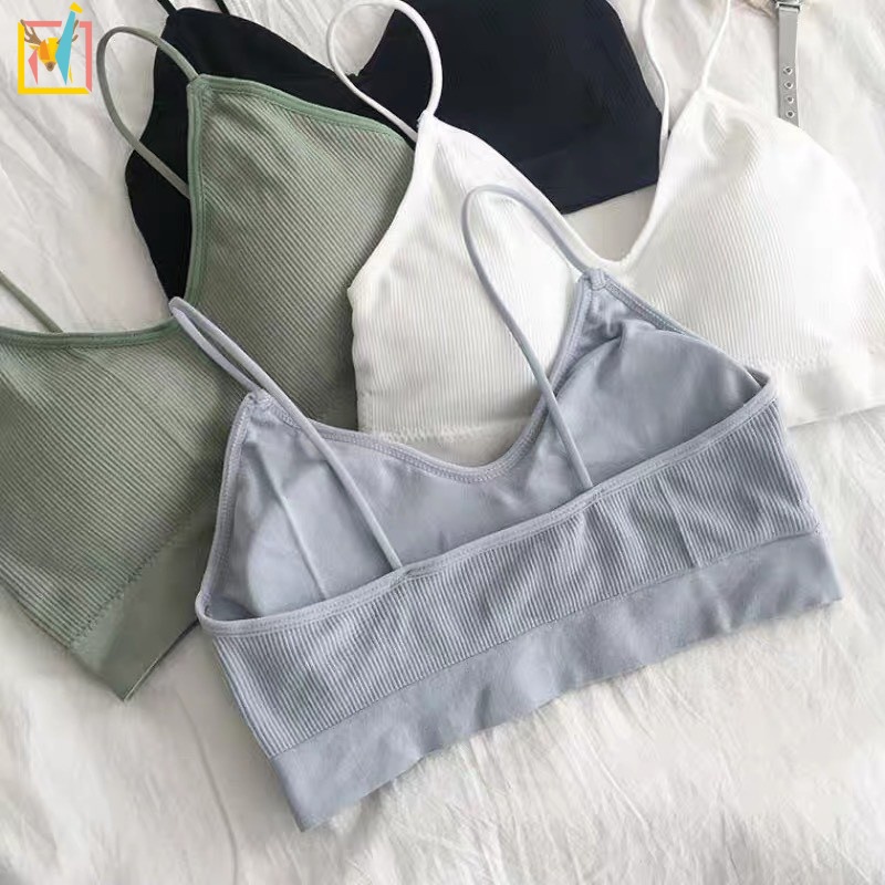 Áo Ngực Thể Thao Co Giãn Có Mút Đệm Nâng Ngực Thoáng Khí Nhanh Khô Cho Nữ
