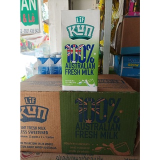 Combo 6 hộp sữa tươi tiệt trùng LIF Kun Úc ít đường 1L