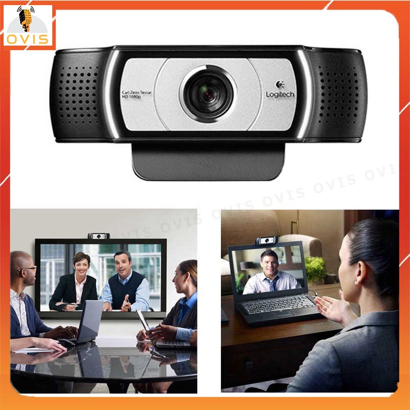 [BH 36 THÁNG] Webcam Máy Tính Góc Siêu Rộng, Zoom 4x, Phân giải HD 1080p | Logitech C930E / C930C