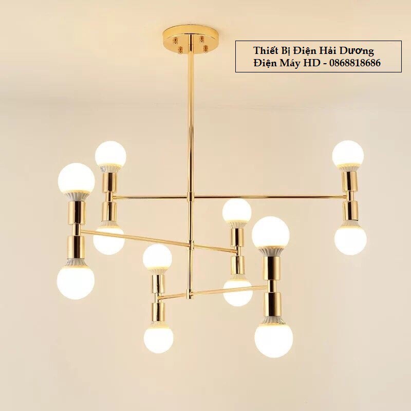 Đèn thả chùm decor phong cách châu Âu - TN832  - Đã Bao Gồm 12 Bóng Led 3w - Bảo hành 12 tháng