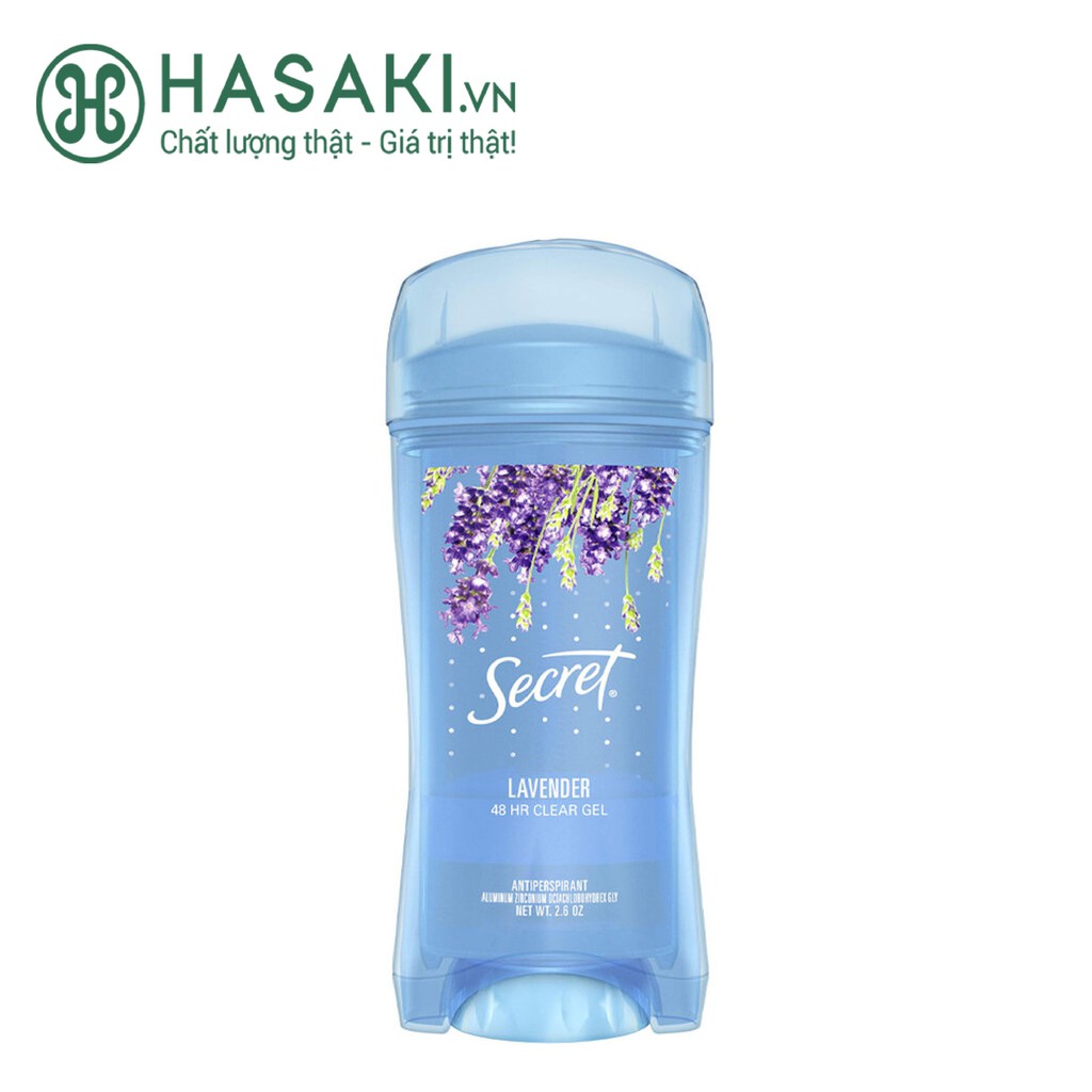 Lăn Khử Mùi Secret Dạng Gel Hương Lavender Clear Gel ooh-la-la Lavender 73g