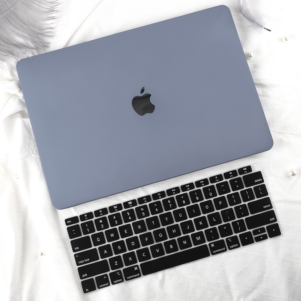 Combo ốp + phủ phím Macbook Air 13&quot; (2018-2021 ) nhiều  màu (Tặng kèm nút chống bụi và bộ chống gãy sạc)