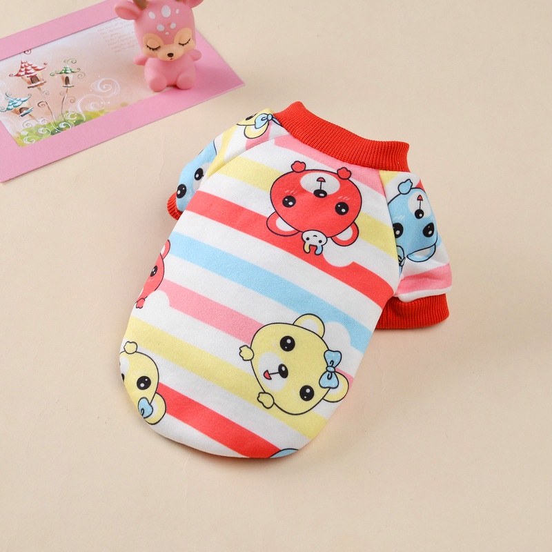 Áo Len In Hình Gấu Teddy Thời Trang Thu Đông Cho Thú Cưng 27 Inch