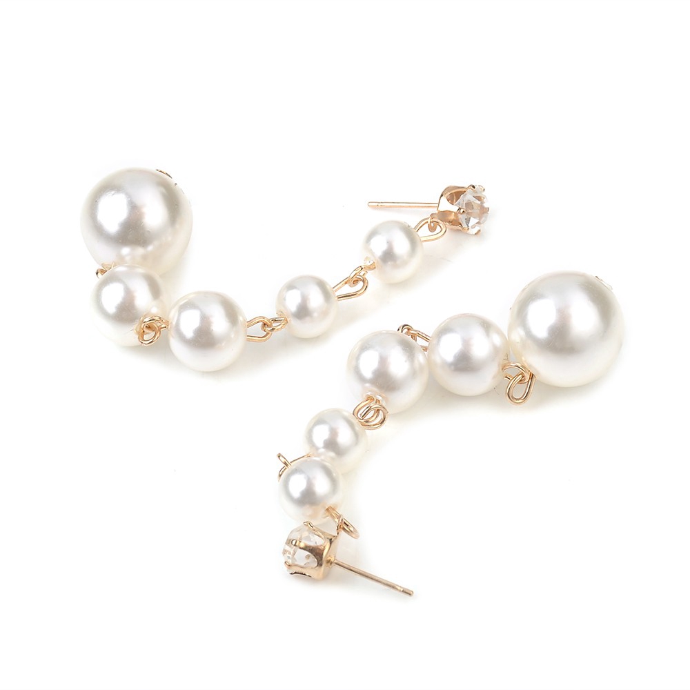 Hoa Tai Dáng Dài Phối Hạt Ngọc Trai Thanh Lịch Cho Nữ