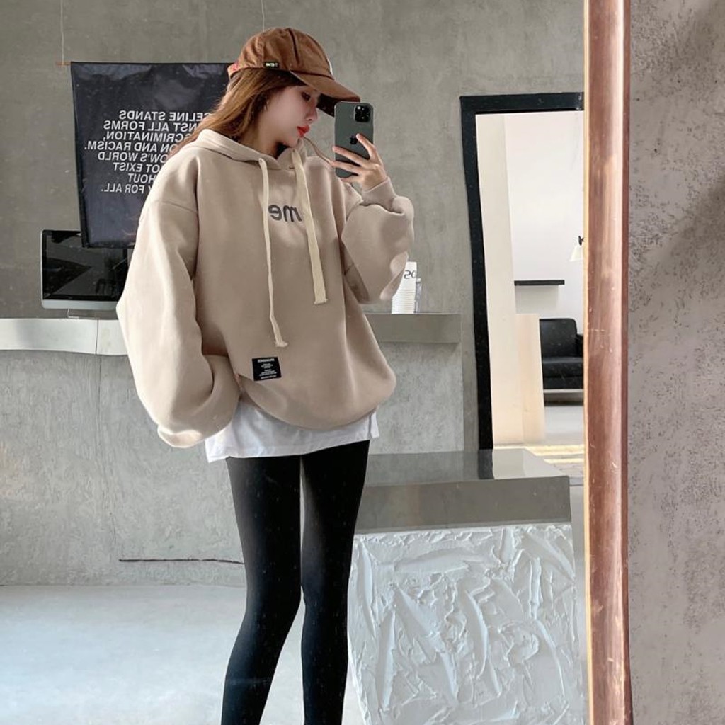 Áo Hoodie Nữ VIESTAR hoodie vintage áo nỉ form rộng tay dài Hàn Quốc ME | WebRaoVat - webraovat.net.vn