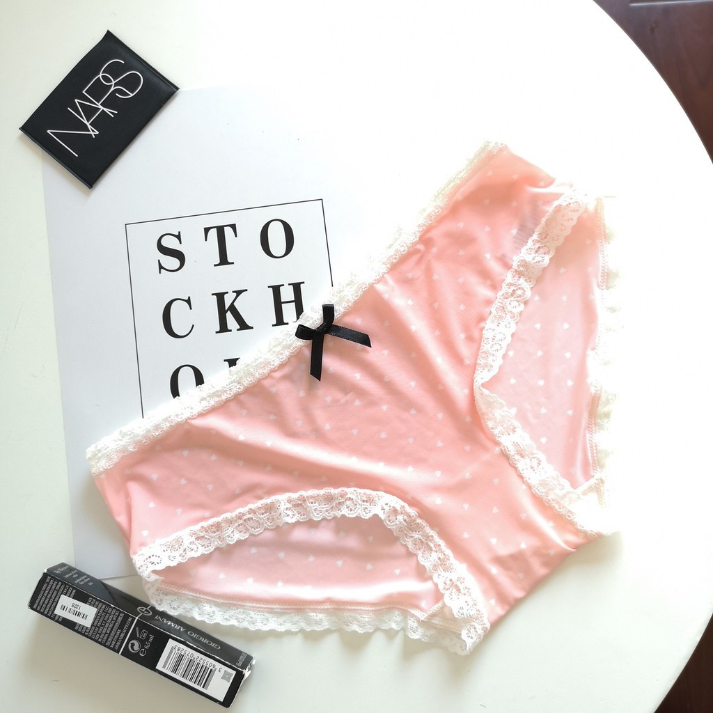 Quần lót nữ thun lạnh hoạ tiết viền ren