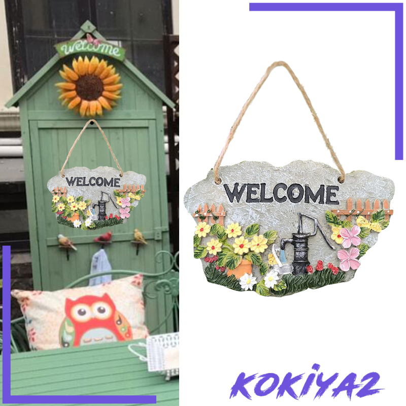 Door Welcome Sign Decorative Front Door Patio Garden