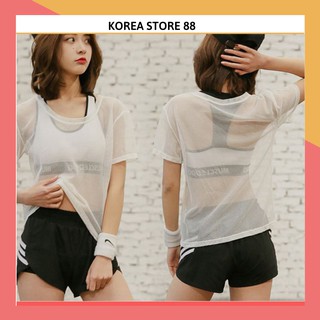 Áo lưới tập gym yoga đi biển-ATTG5 2083 KOREA STORE88